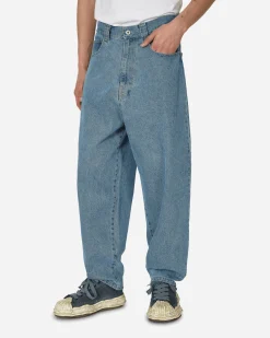 Phingerin Pants^P-Pokets Denim Pants Sax