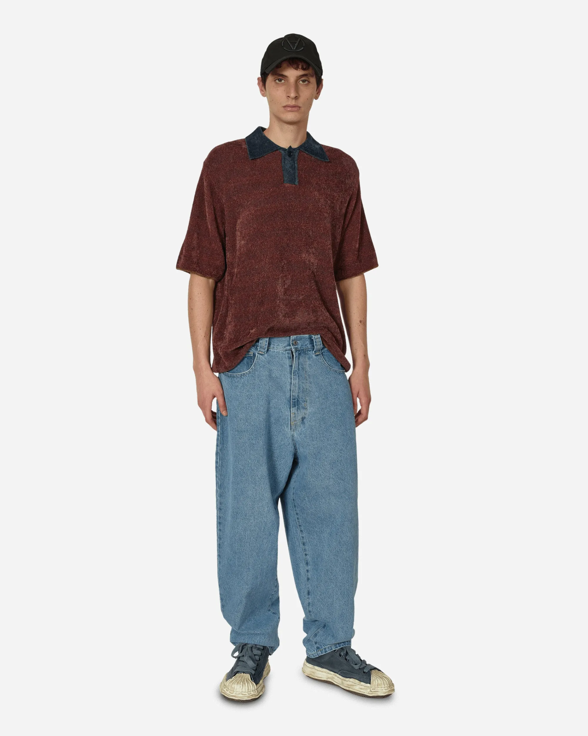 Phingerin Pants^P-Pokets Denim Pants Sax