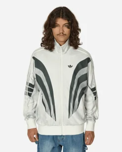 adidas Sweatshirts^Premium Print Track Top Cloud White