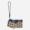 Dries Van Noten Bags And Backpacks|Bags And Backpacks^Printed Leather Pouch Blue