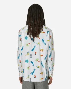 Comme Des Garçons Homme Plus Shirts^Printed Longsleeve Shirt White
