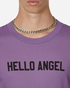 Stockholm (Surfboard) Club T-Shirts^Printed Rib T-Shirt Purple