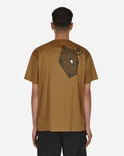 Acronym T-Shirts^Printed T-Shirt Brown