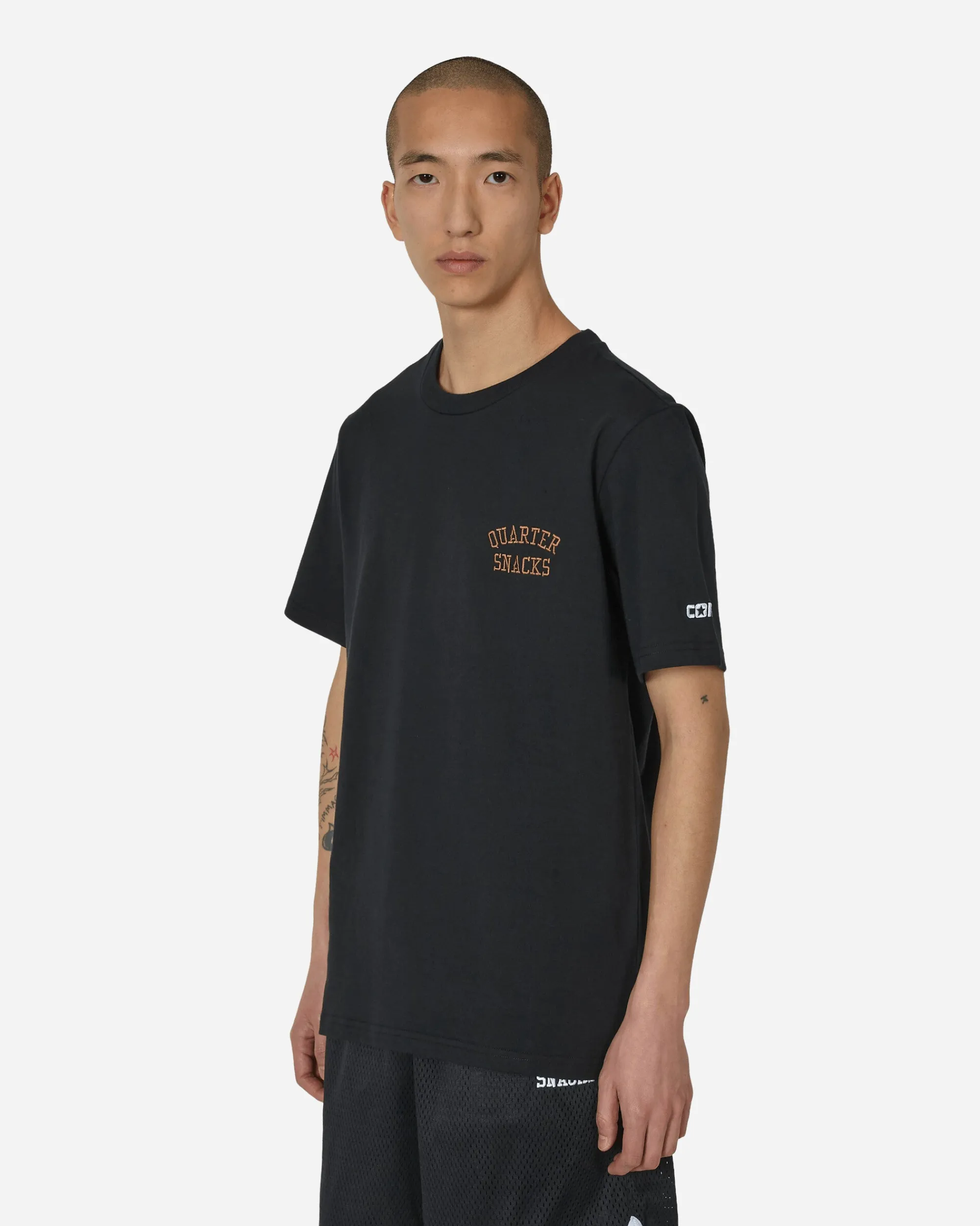 Converse T-Shirts^Quartersnacks T-Shirt Black