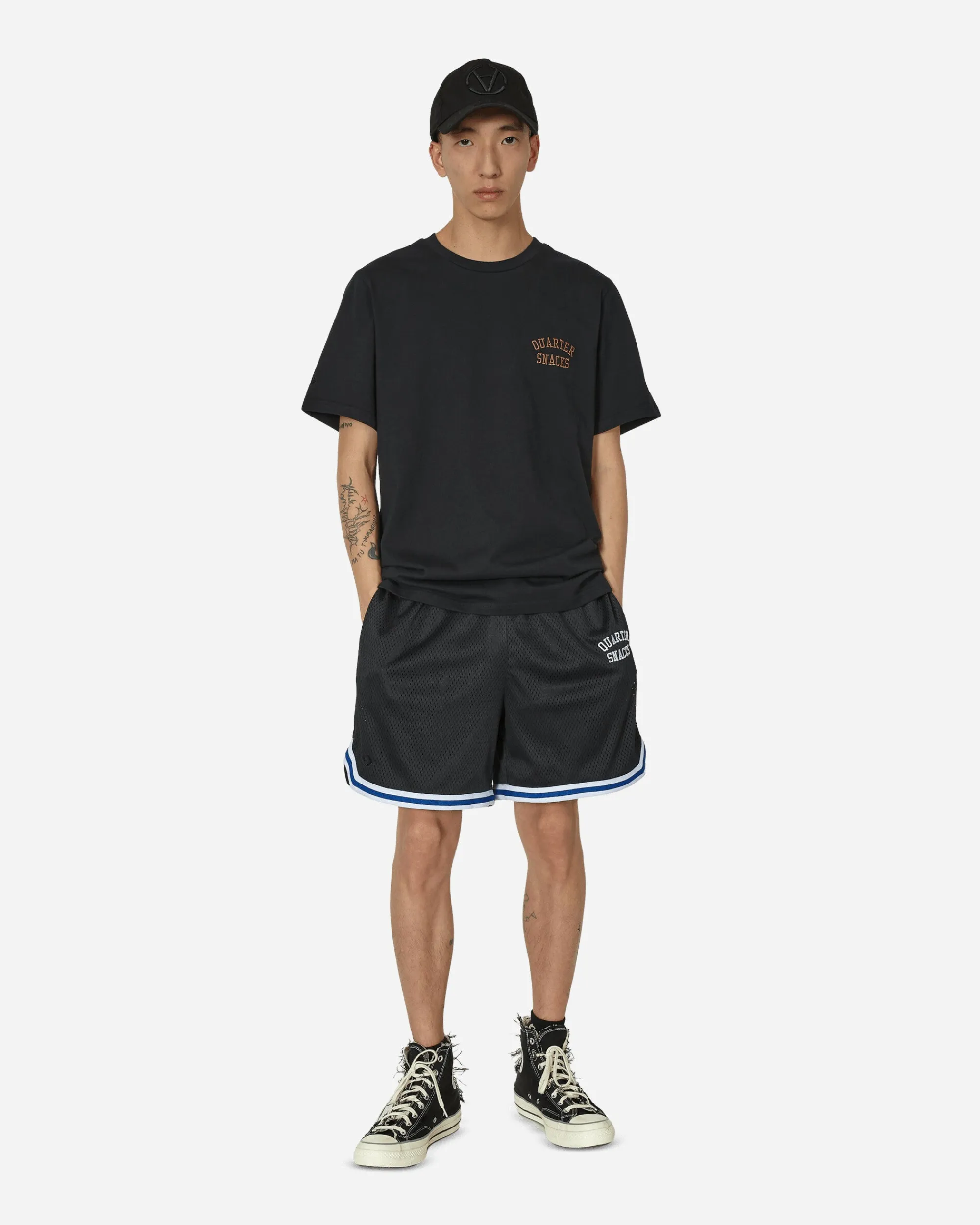Converse T-Shirts^Quartersnacks T-Shirt Black