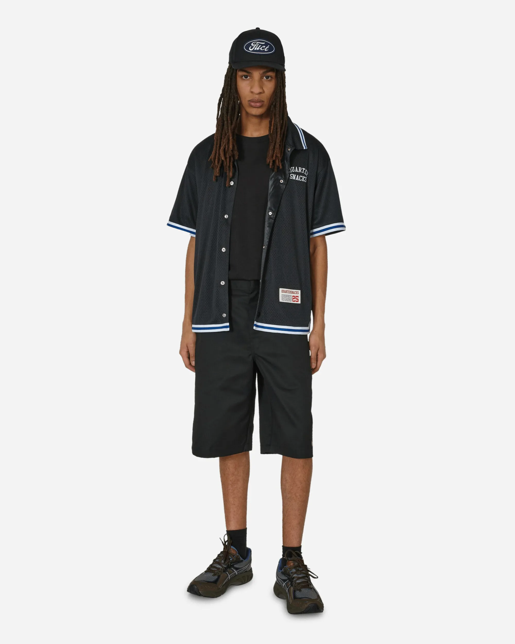 Converse Shirts^Quartersnacks Warm Up Top Black