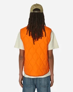 Awake NY Coats And Jackets^Quilted Nylon Shell Vest Orange