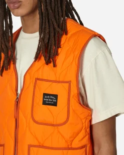 Awake NY Coats And Jackets^Quilted Nylon Shell Vest Orange