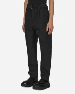 sacai Pants^Quilted Pants Black