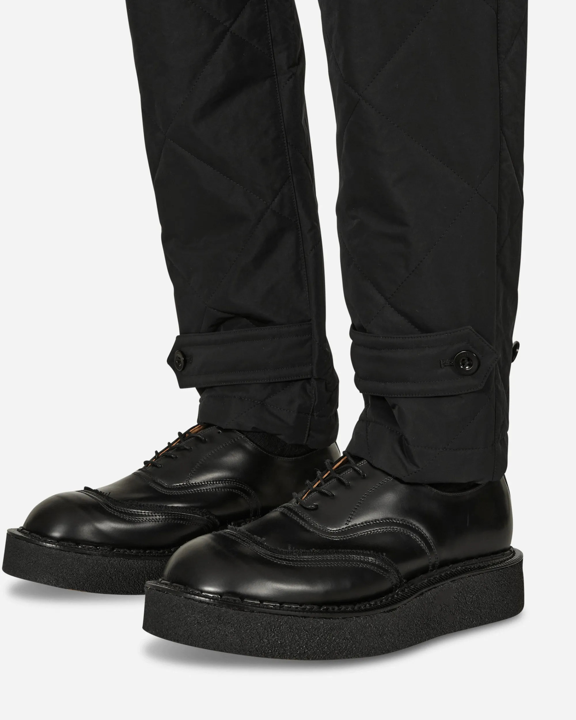 sacai Pants^Quilted Pants Black