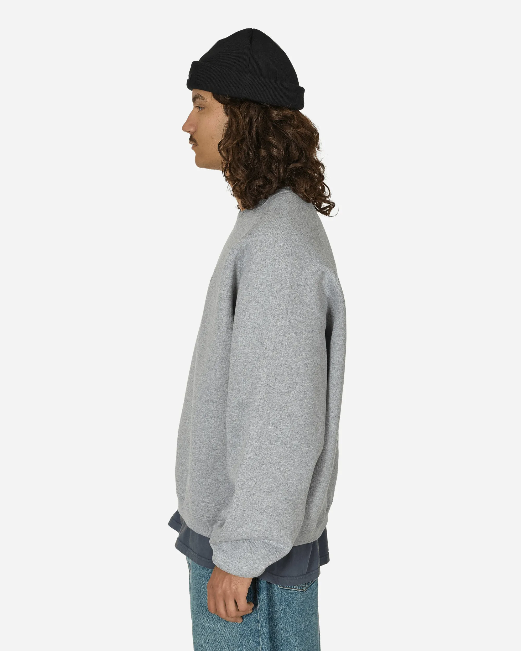 Stüssy Sweatshirts^Raglan Sleeve Crewneck Sweatshirt Grey Heather