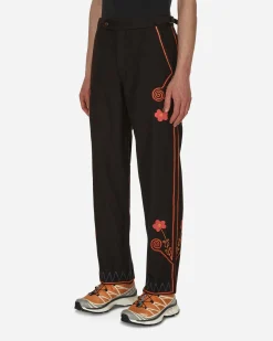 Bode Pants^Rancher Embroidered Trousers Brown