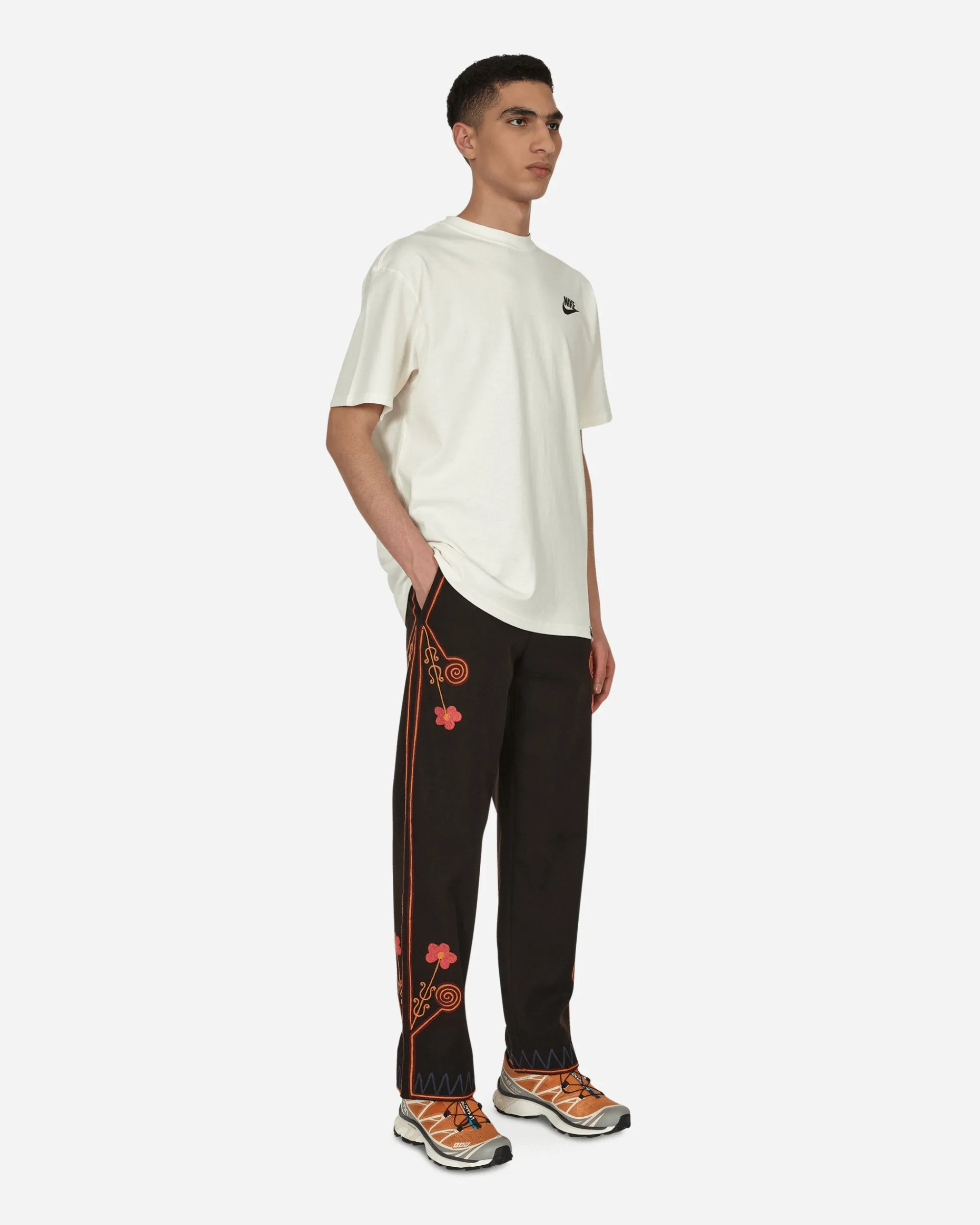 Bode Pants^Rancher Embroidered Trousers Brown