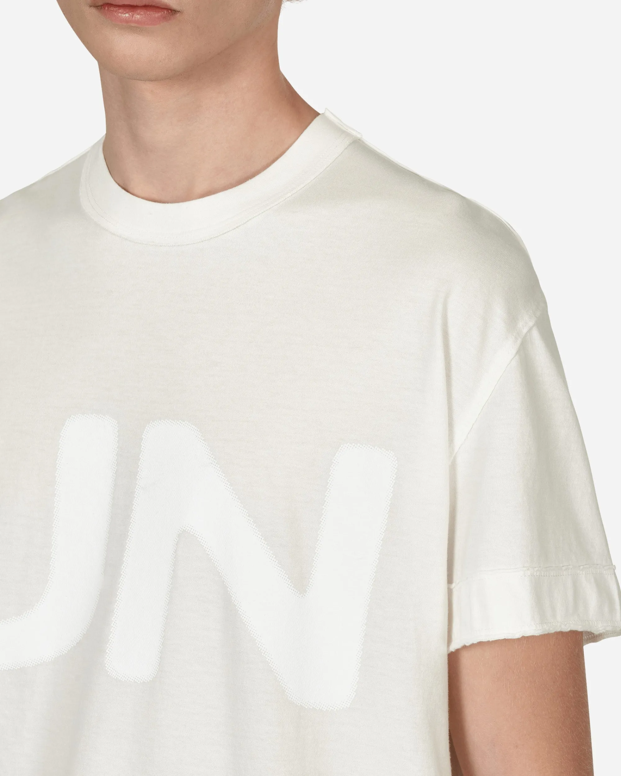 Slam Jam T-Shirts^Raw Cut T-Shirt White