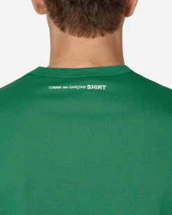 Comme Des Garçons Shirt T-Shirts^Rear Logo T-Shirt Green