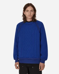 Undercoverism Knitwear^Rebuild Crewneck Sweater Blue