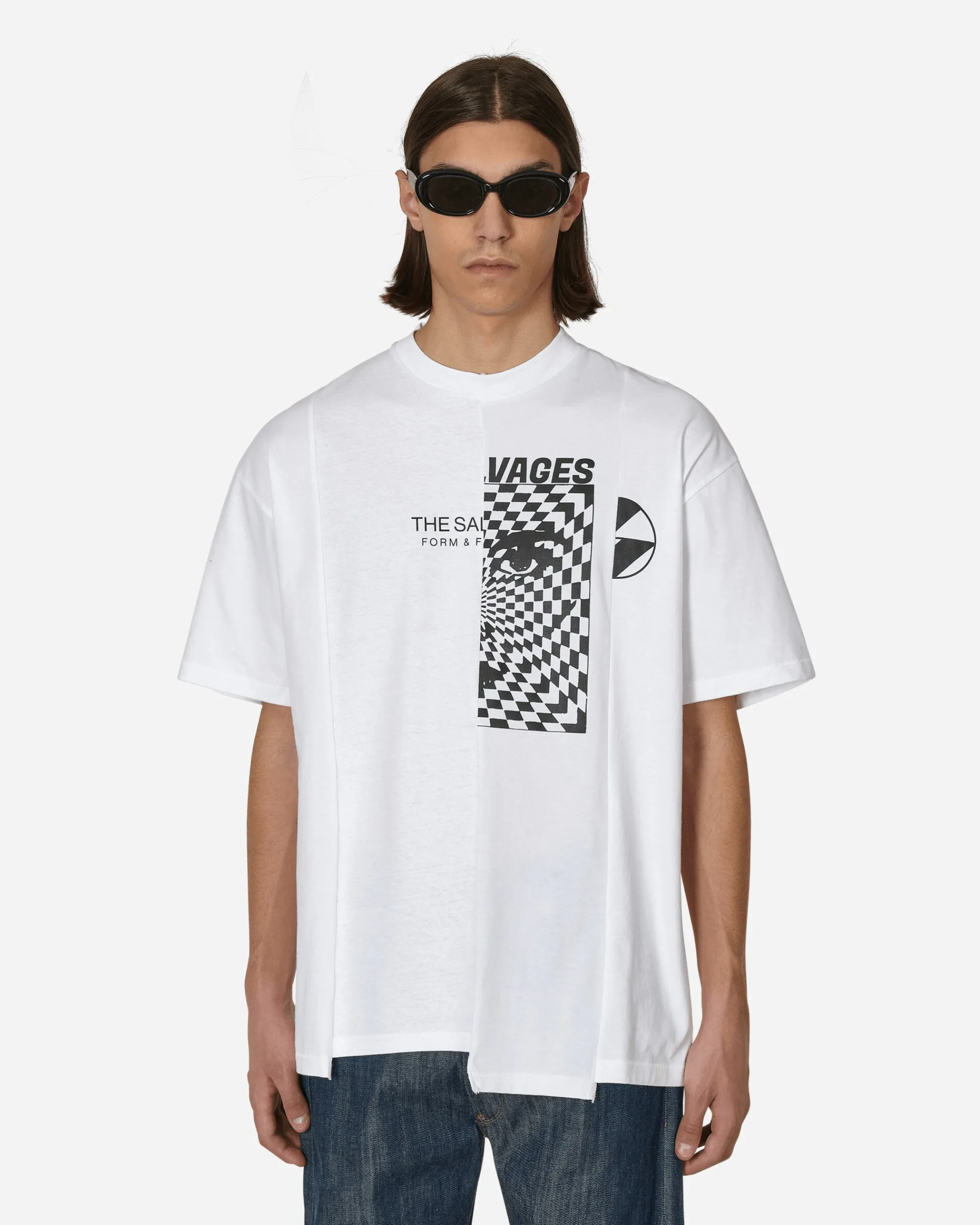 The Salvages T-Shirts^Reconstructed T-Shirt White
