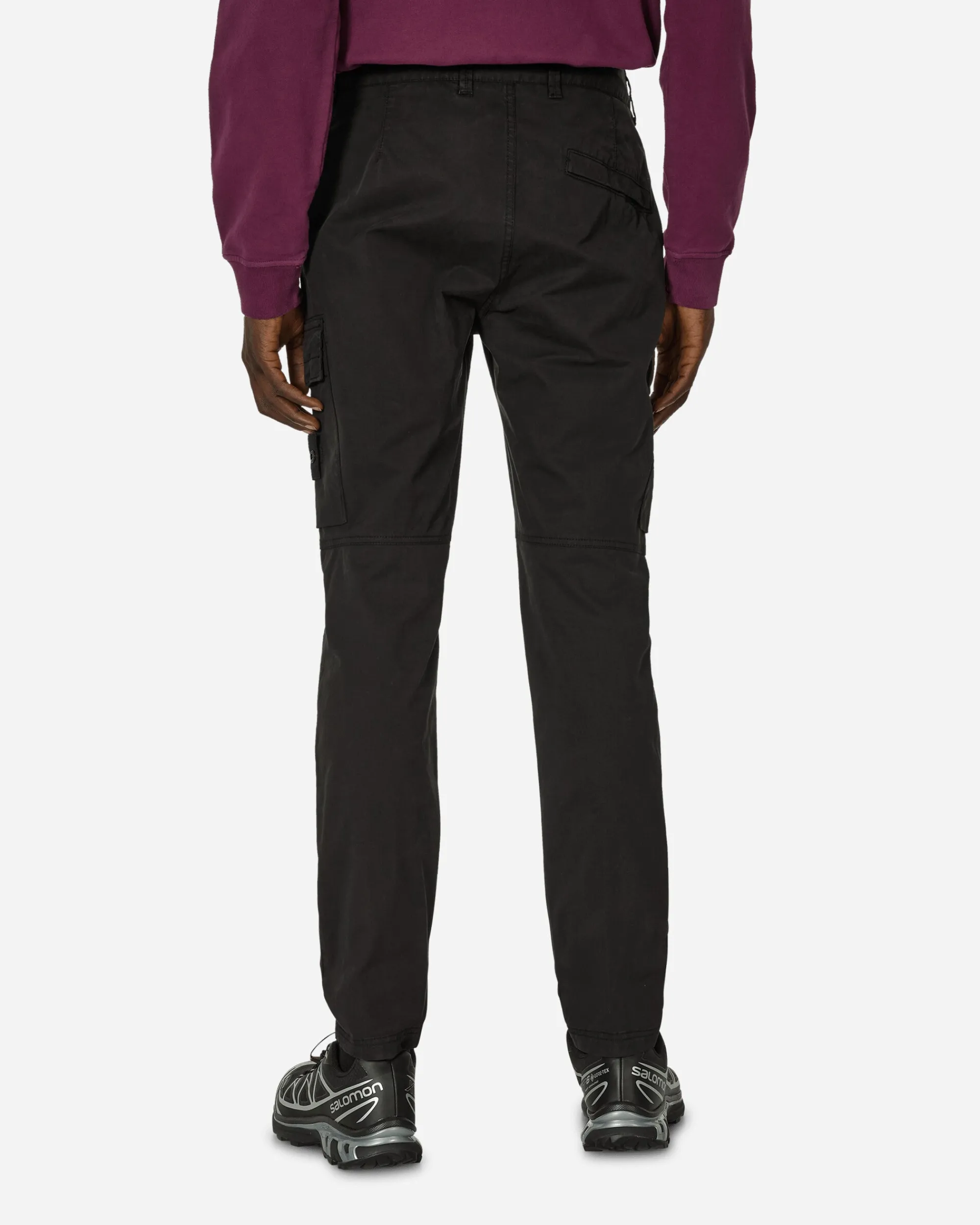 Stone Island Pants^Regular Tapered Cargo Trousers Black