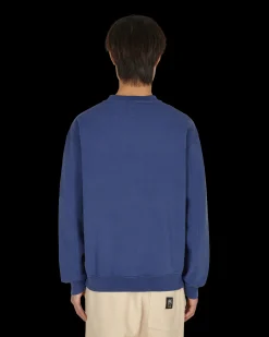 Brain Dead Sweatshirts^Relaxed Cat Crewneck Sweatshirt Blue