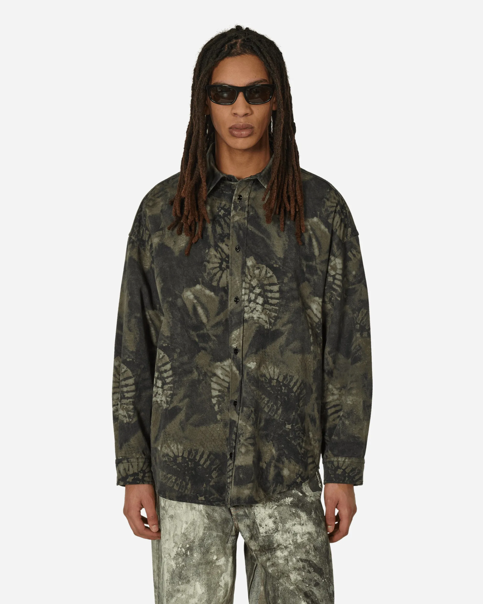 Acne Studios Shirts^Relaxed Fit Overshirt Washed Black