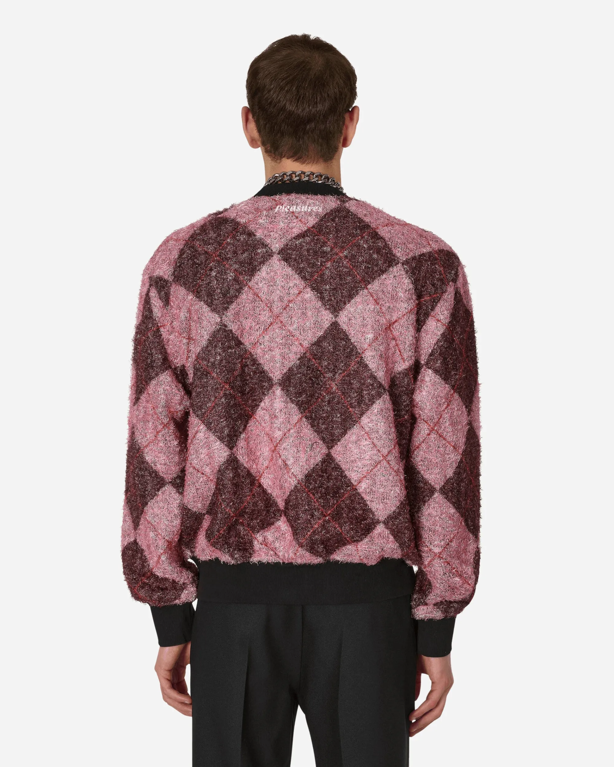 Pleasures Knitwear^Rev Cardigan Pink
