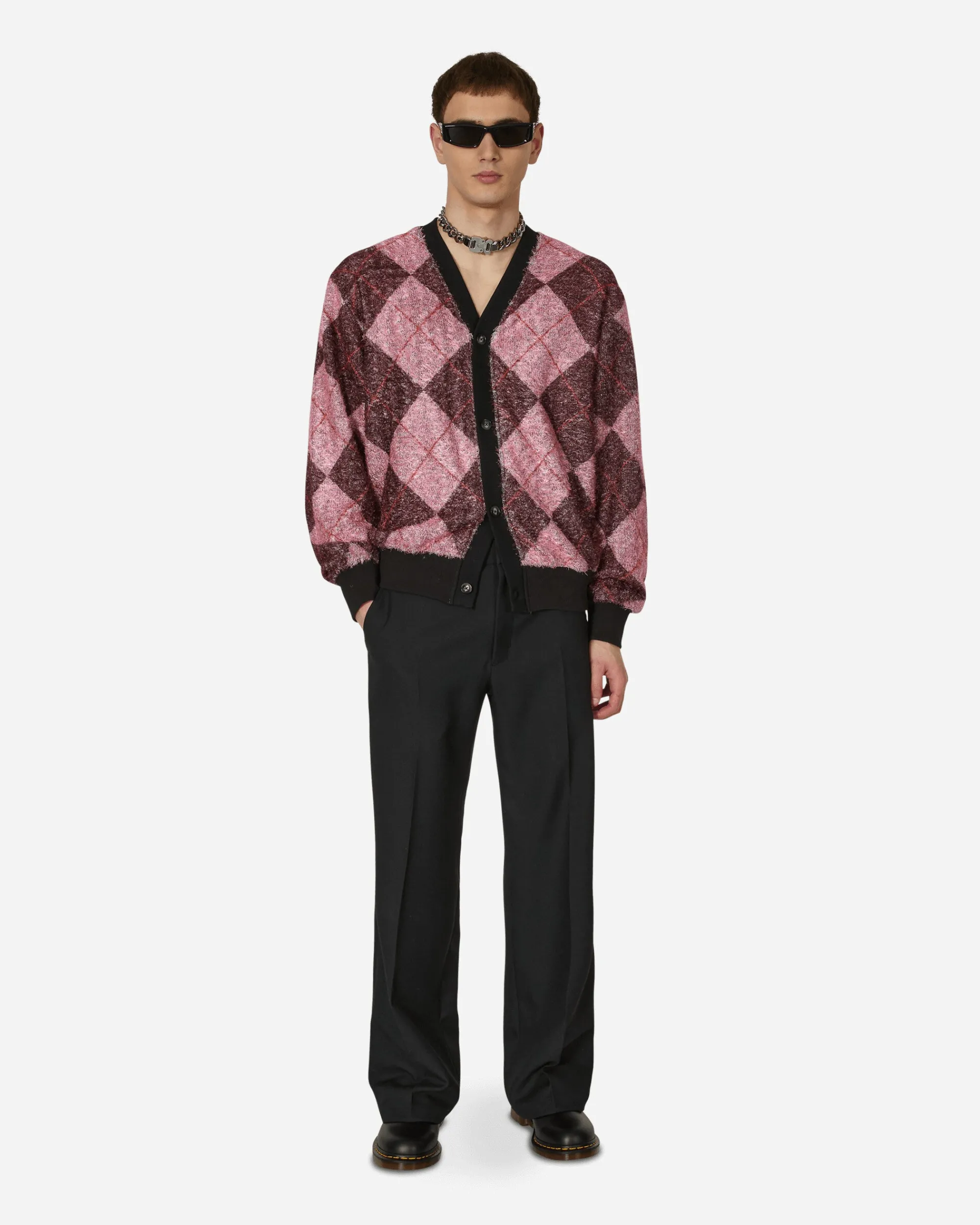 Pleasures Knitwear^Rev Cardigan Pink