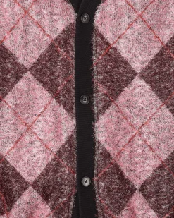 Pleasures Knitwear^Rev Cardigan Pink