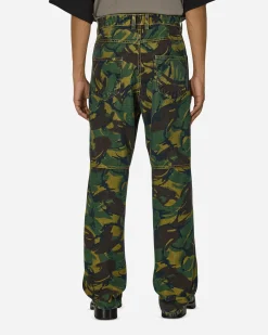 Martine Rose Pants^Reversible Camo Jeans Blue