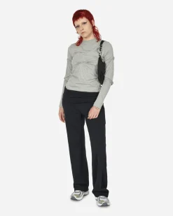 Mainline:RUS/Fr.CA/DE Pants^Rib Waistband Sweatpants Black