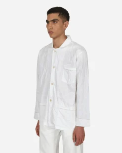 Bode Shirts^RickRack Pajama Shirt White