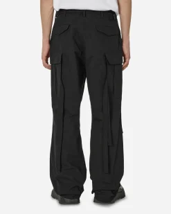 sacai Pants^Rip Stop Pants Black