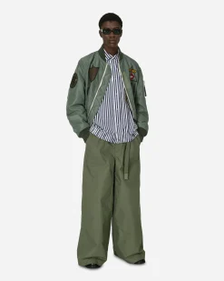 sacai Pants^Rip Stop Pants Khaki