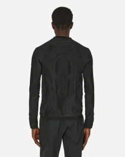 ROA Knitwear^Roundneck 3D Knit Grey / Black