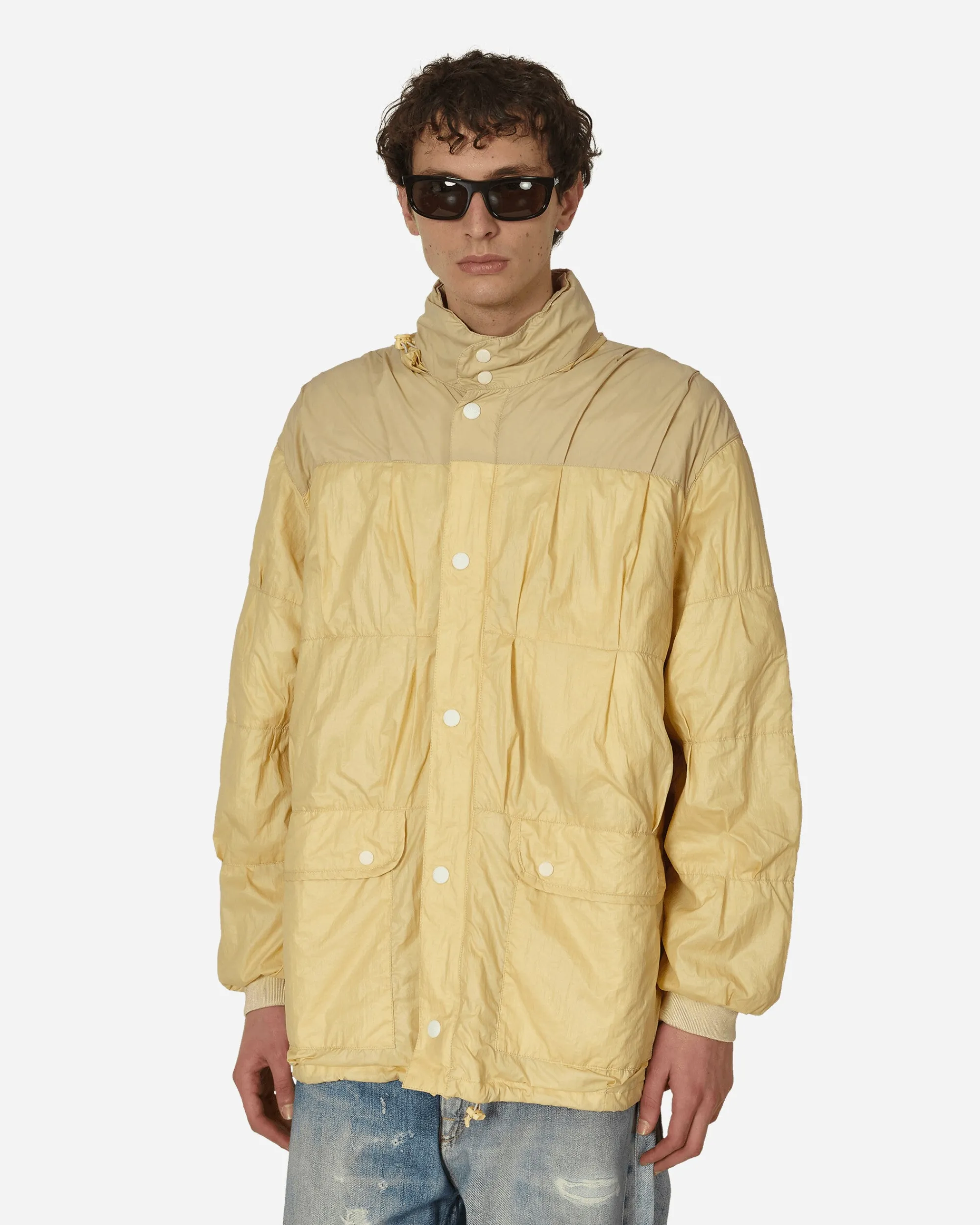 Our Legacy Coats And Jackets^Rubberized Nylon Exhaust Puffa Jacket Cream