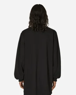 Random Identities T-Shirts^Ruffle Longsleeve Dress Black