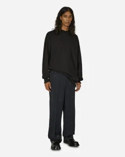 Random Identities T-Shirts^Ruffle Longsleeve Dress Black