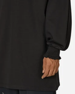 Random Identities T-Shirts^Ruffle Longsleeve Dress Black