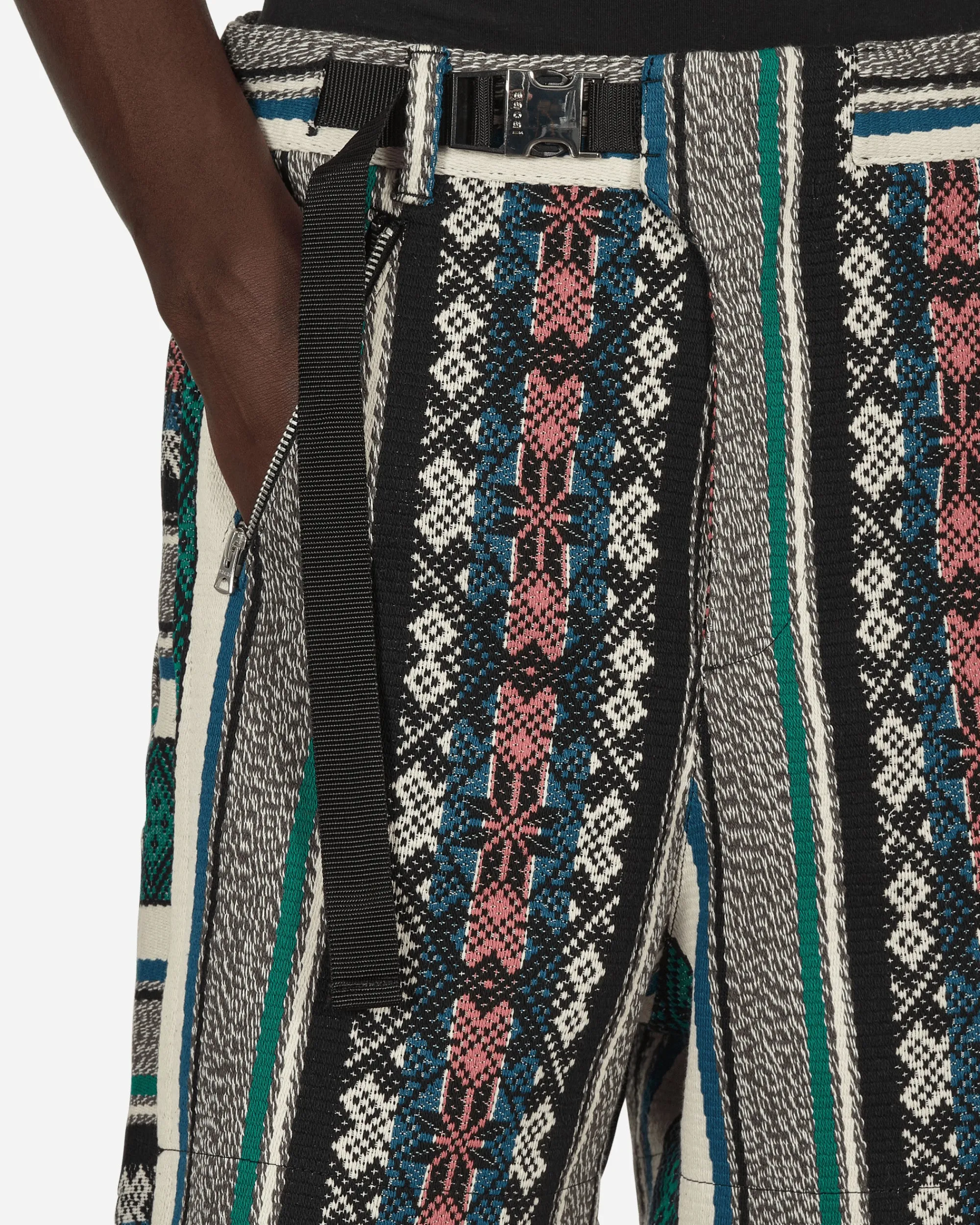 sacai Shorts^Rug Jacquard Shorts Multicolor