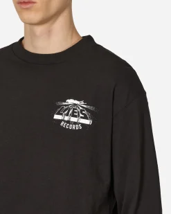 L.I.E.S. Records T-Shirts^Runaway Trance DJ Longsleeve T-Shirt Black