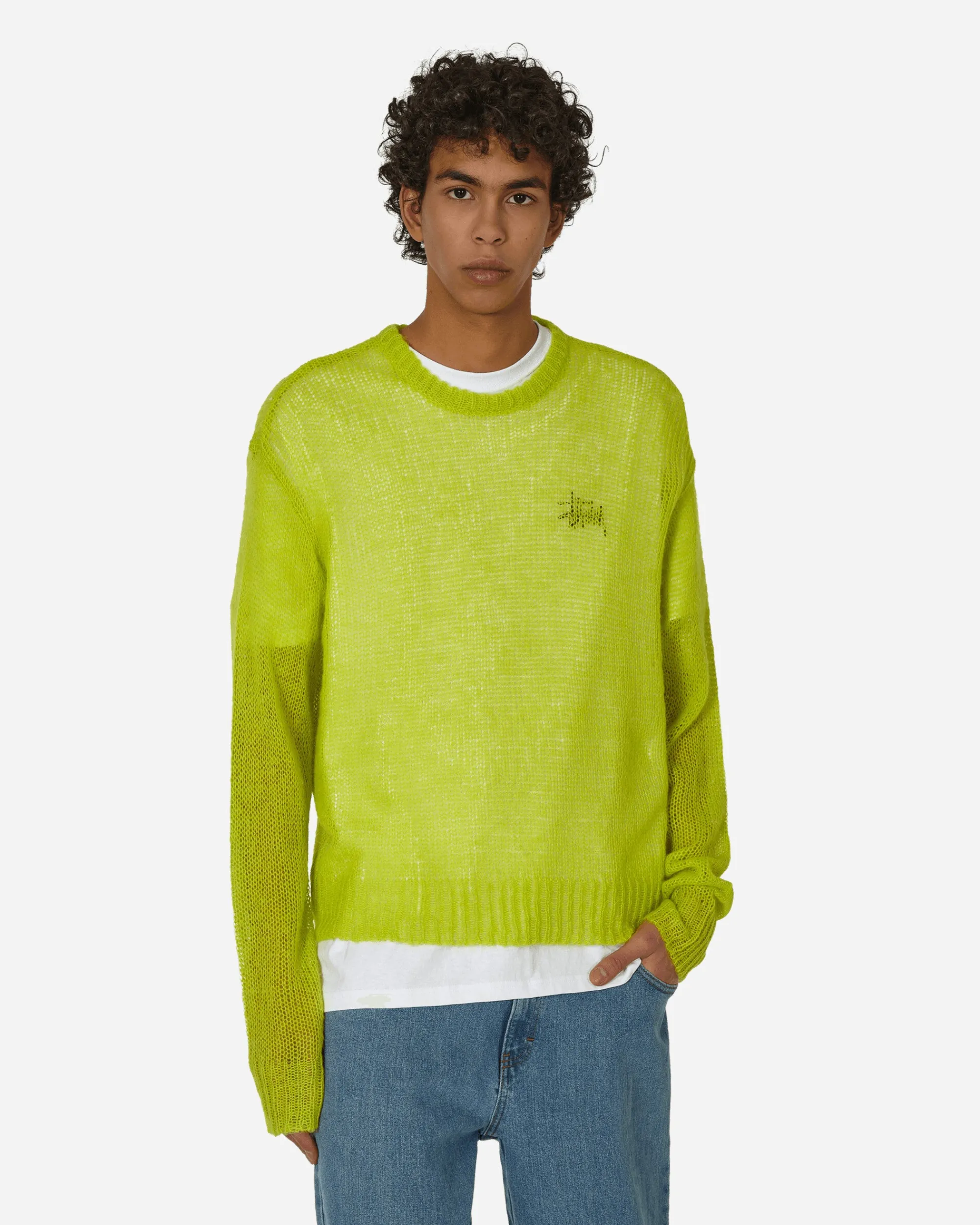 Stüssy Knitwear^S Loose Knit Sweater Lime