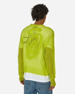 Stüssy Knitwear^S Loose Knit Sweater Lime