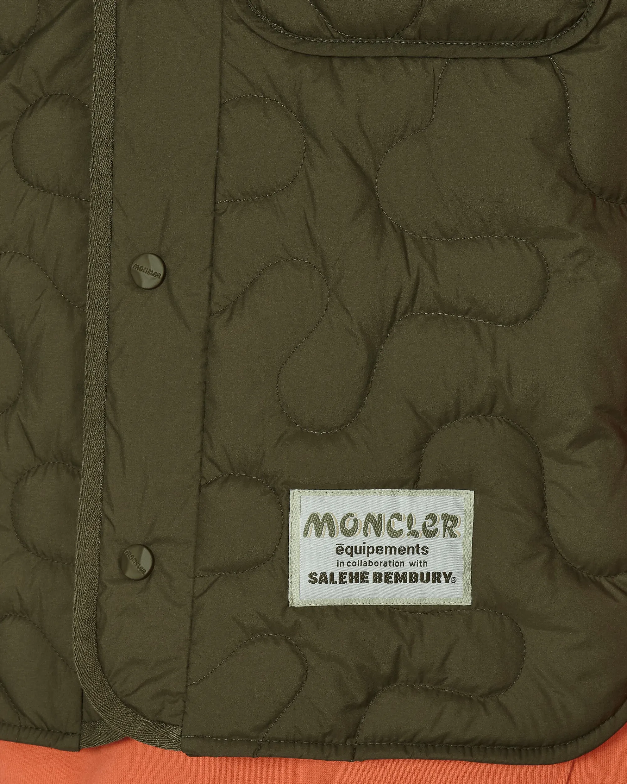Moncler Genius Shirts^Salehe Bembury Padded Shirt Green