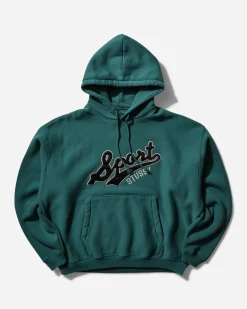 Stüssy Sweatshirts^Satin Patch Oversized Hoodie Green