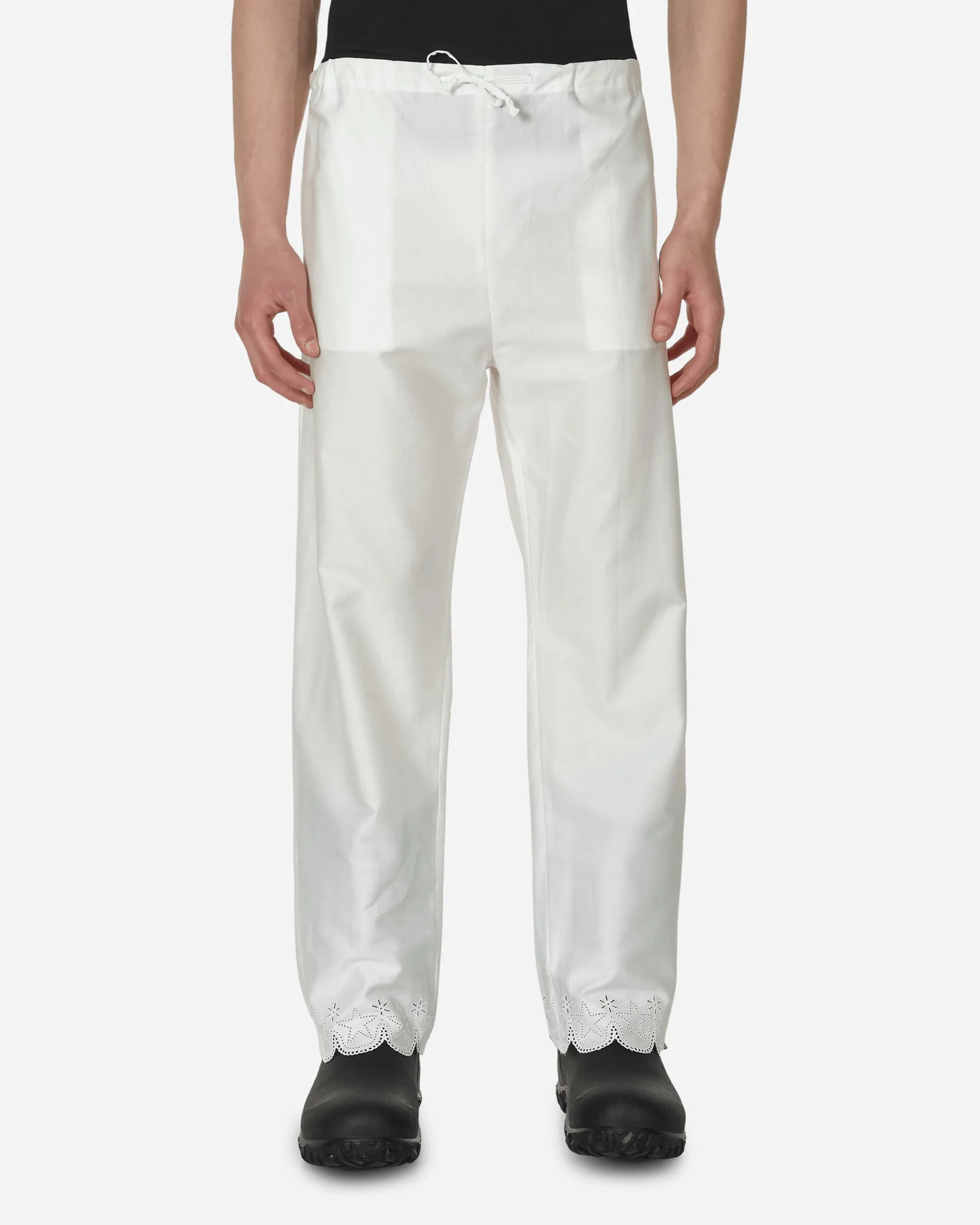 Sky High Farm Pants^Scalloped Pantalettes White