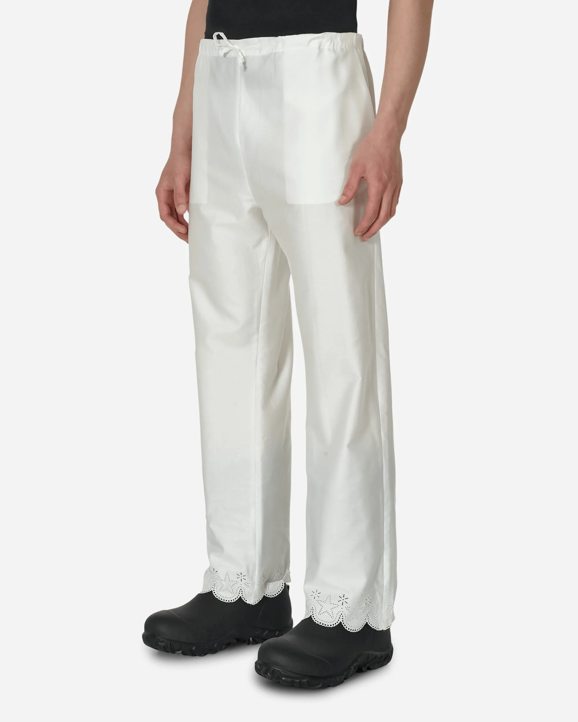 Sky High Farm Pants^Scalloped Pantalettes White
