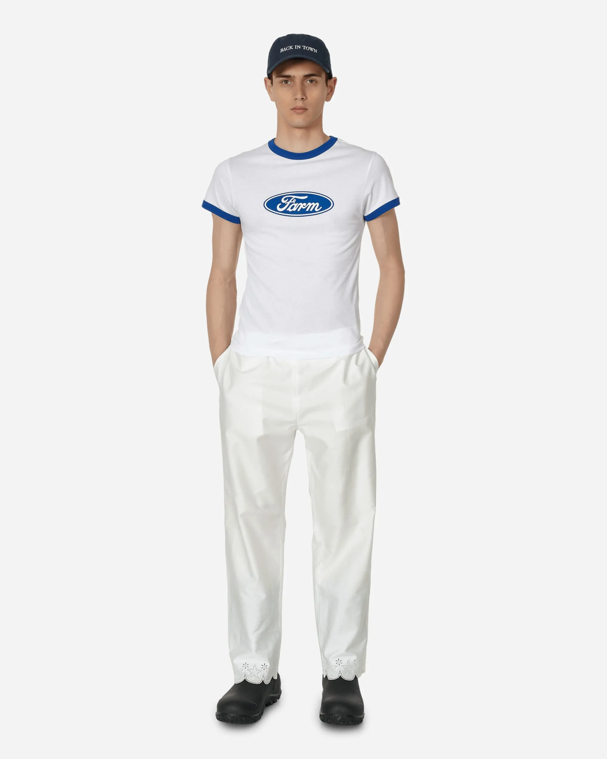 Sky High Farm Pants^Scalloped Pantalettes White