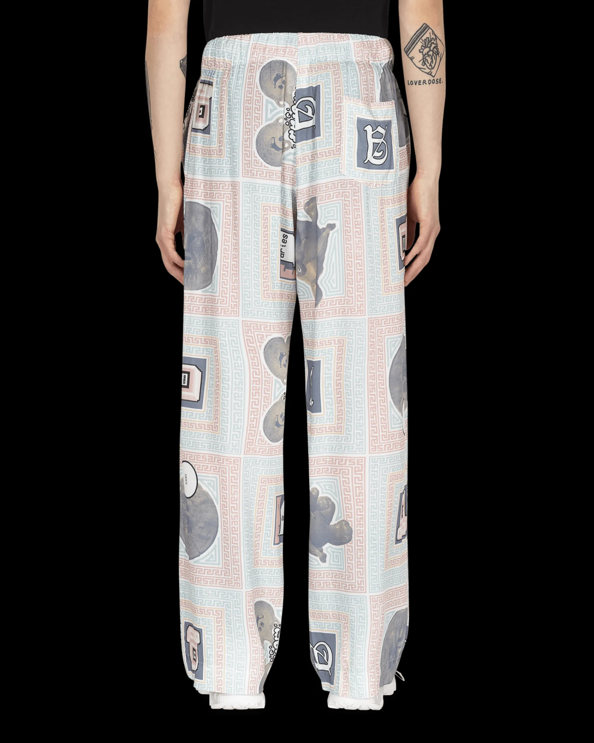 Aries Pants^Scarf Print Pijama Pants Multicolor