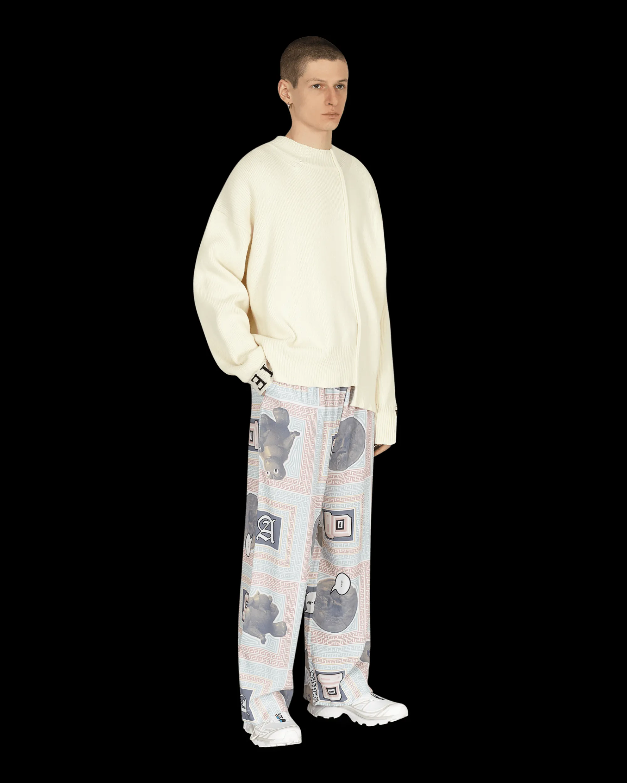 Aries Pants^Scarf Print Pijama Pants Multicolor