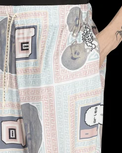 Aries Pants^Scarf Print Pijama Pants Multicolor