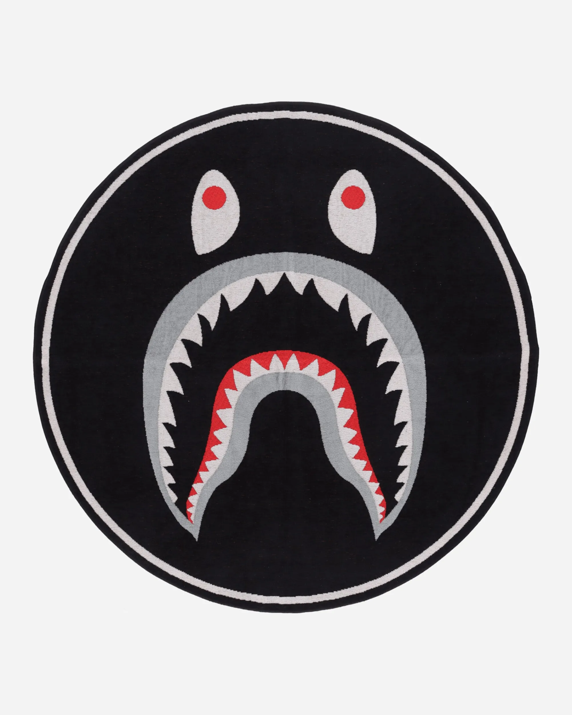 A Bathing Ape Textile^Shark Floor Rug Black
